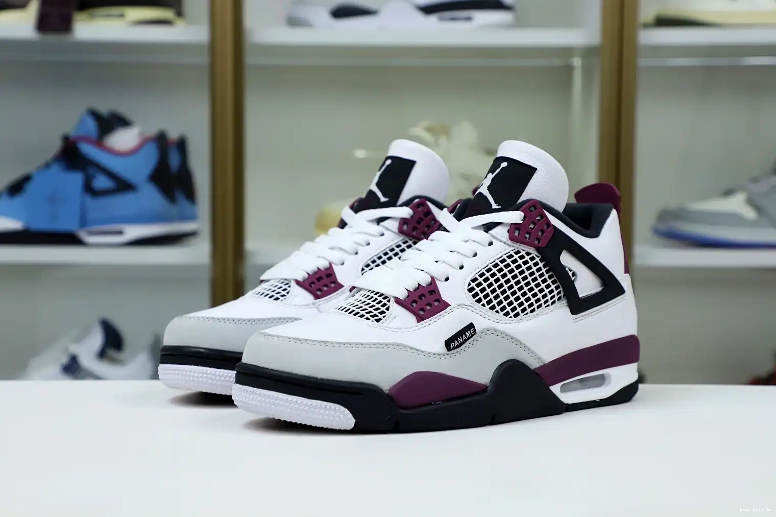 JORDAN Kimikick 4 JORDAN X RETRO 'BORDEAUX' AIR SAINT-GERMAIN AIR PARIS 0825